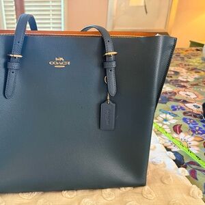 Beautiful Coach Teal large tote!  Brand new!